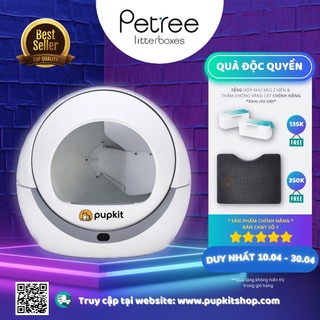 Máy dọn phân mèo thông minh petree wifi 1 - hàng chính hãng