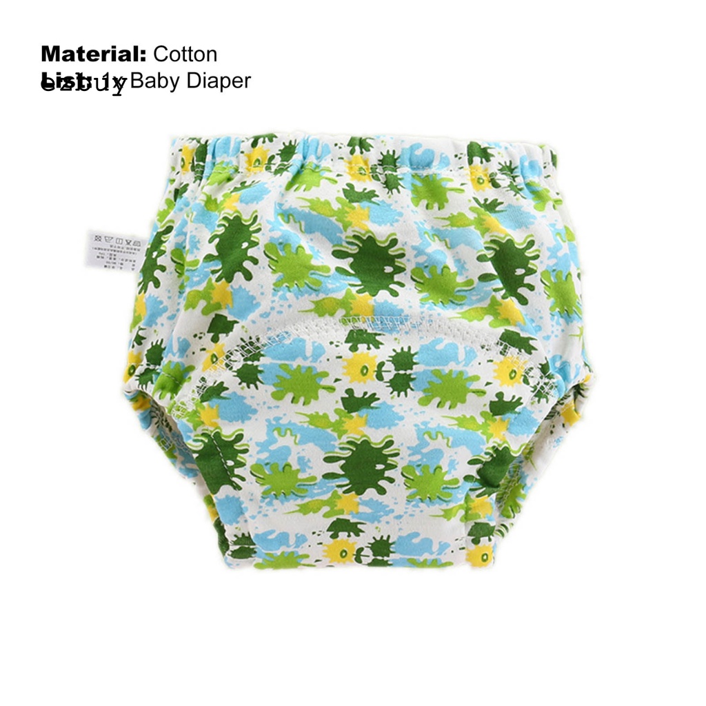 Tã Lót Cotton Thấm Hút Nước Xoay 360 Độ In Họa Tiết Hoạt Hình Chống Thấm Nước Tiện Dụng Cho Bé Sơ Sinh