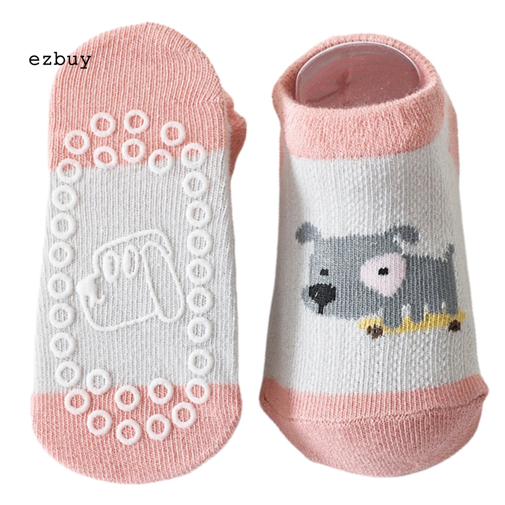 1 Đôi Vớ Mềm Chống Trượt In Họa Tiết Hoạt Hình Động Vật Dễ Thương Thời Trang Mùa Hè Cho Bé