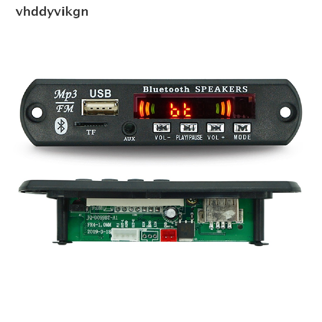 Bảng Mạch Giải Mã Bluetooth 5.0 9V-12V MP3 WMA USB TF FM Radio Với Điều Khiển Từ Xa Cho Xe Hơi