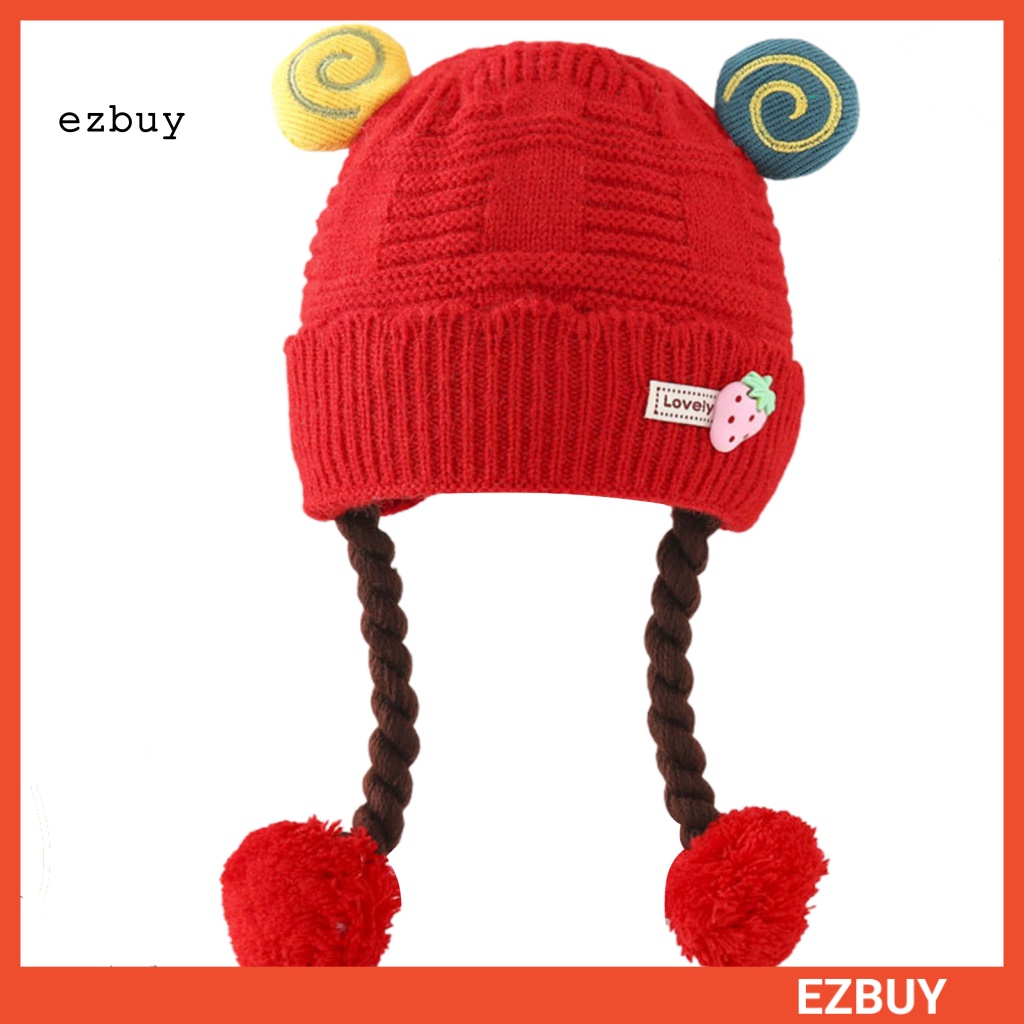 Mũ Len Beanie Chống Mòn In Họa Tiết Sáng Tạo Dùng Làm Đạo Cụ Chụp Ảnh Cho Bé Sơ Sinh