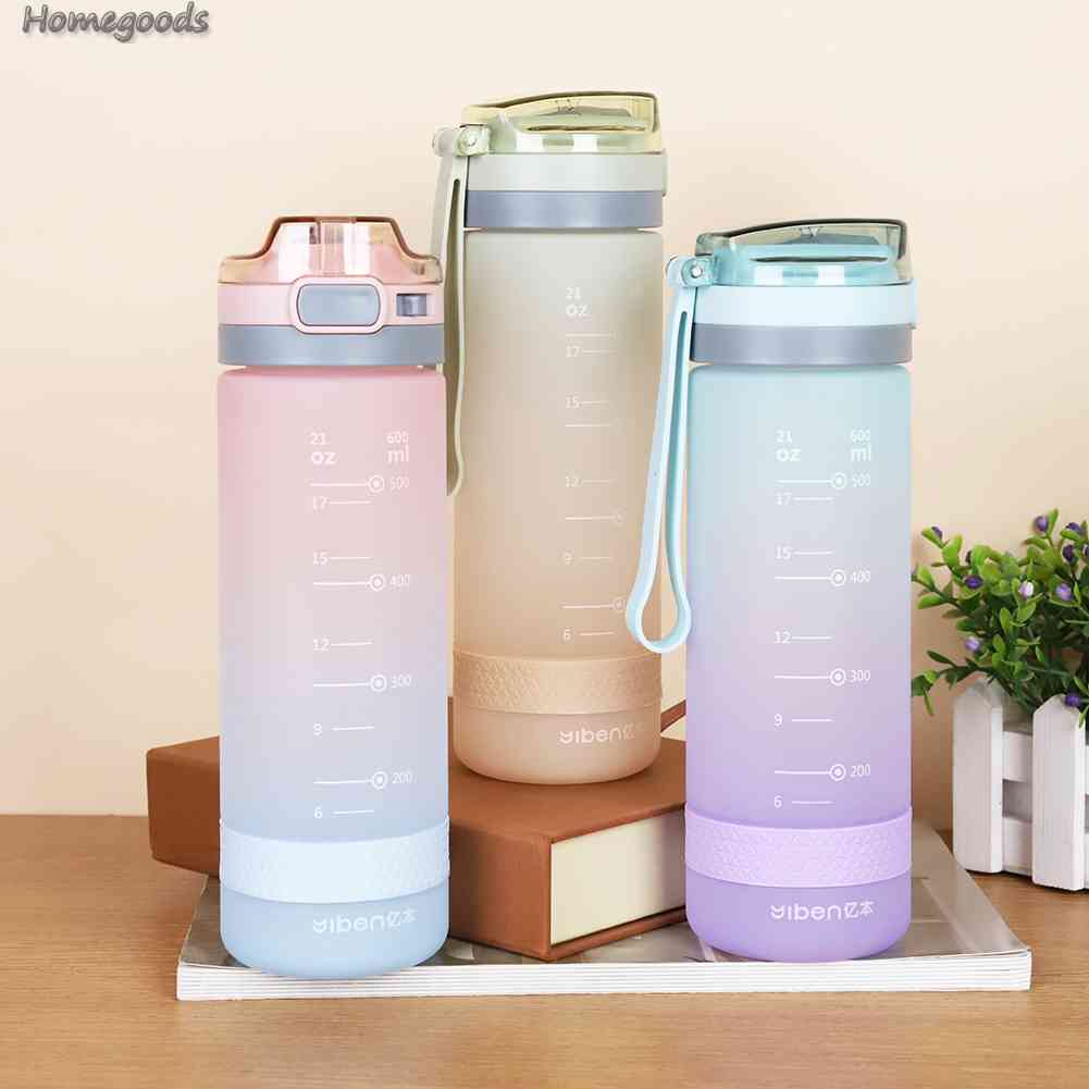 Bình Nước Lạnh 400ML / 600ML Kèm Ống Hút Tiện Dụng Khi Đi Cắm Trại