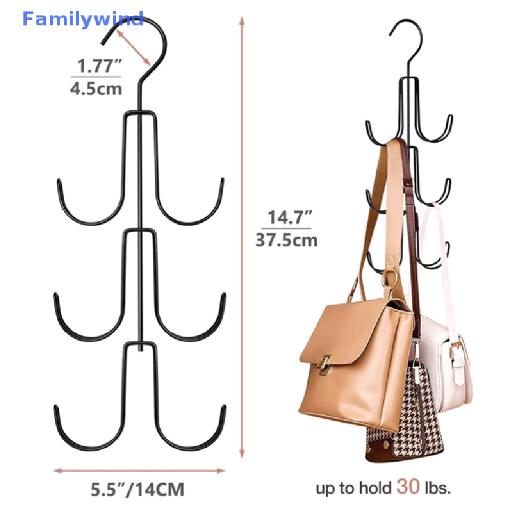 Familywind > Móc Treo Túi Xách Bằng Kim Loại Tiết Kiệm Không Gian Tốt