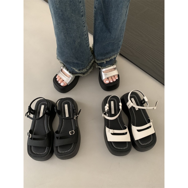 Sandal Đế Xuồng Mẫu Mới 2023 Phong Cách Roman Thời Trang Xuân Hè Cho Nữ