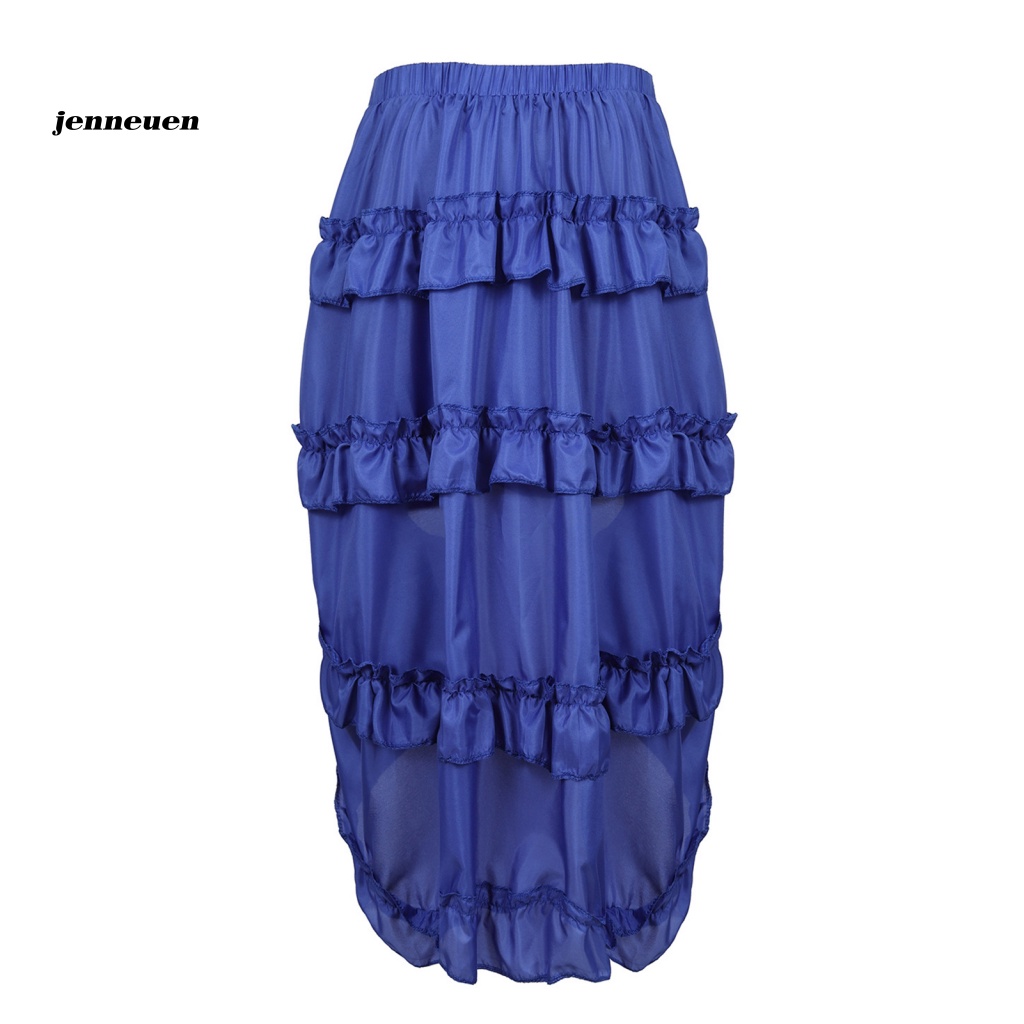 Chân Váy Maxi Lưng Cao Co Giãn Màu Sắc Trơn Dành Cho Nữ