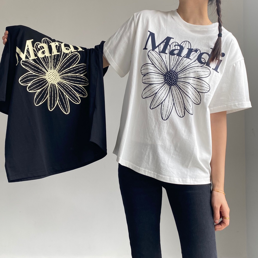 Áo Thun Ngắn Tay In Hình MARDI MERCERDI Thời Trang Mùa Hè Cá Tính