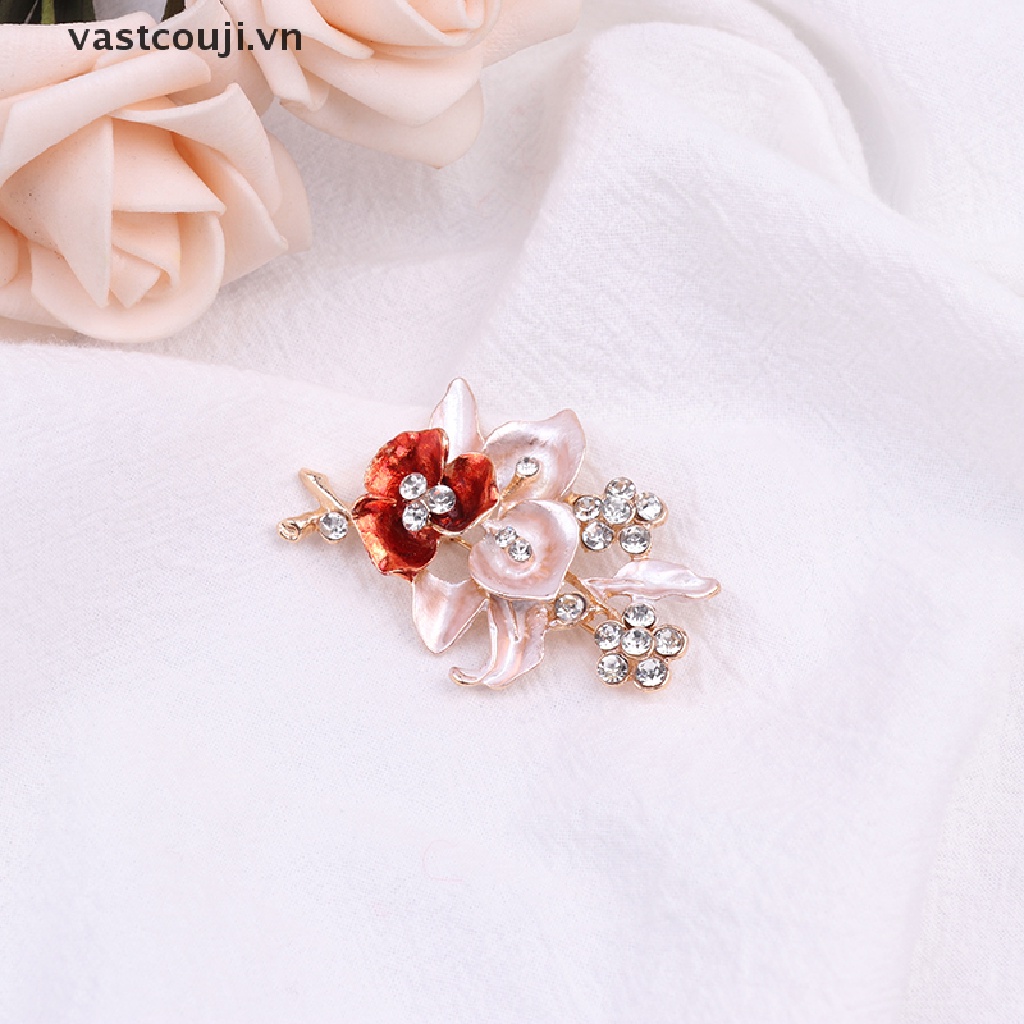 Ghim Cài Áo Hình Hoa Đính Đá Pha Lê Cỡ Lớn Thời Trang Cho Nữ