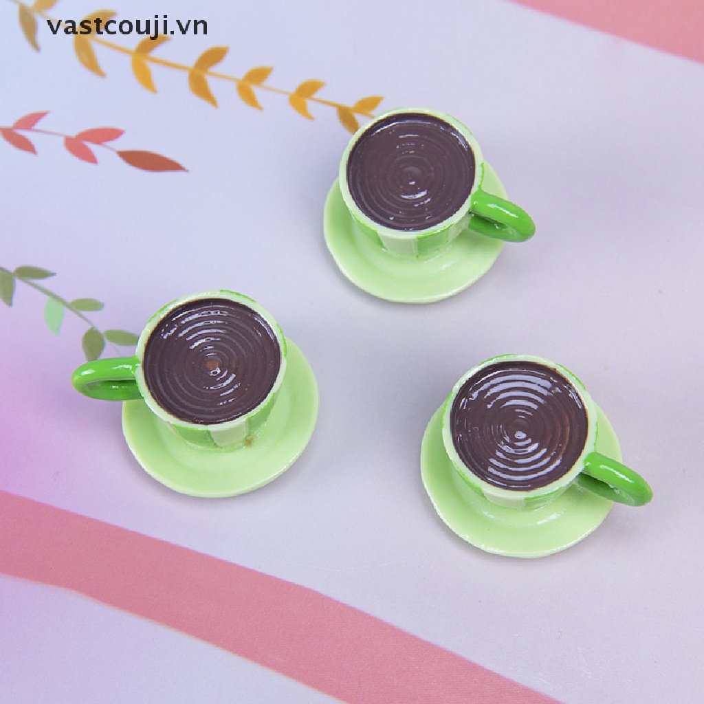 Bộ Ly Tách Uống Trà / Cà Phê Tỉ Lệ 1: 12 Dùng Trang Trí Nhà Búp Bê