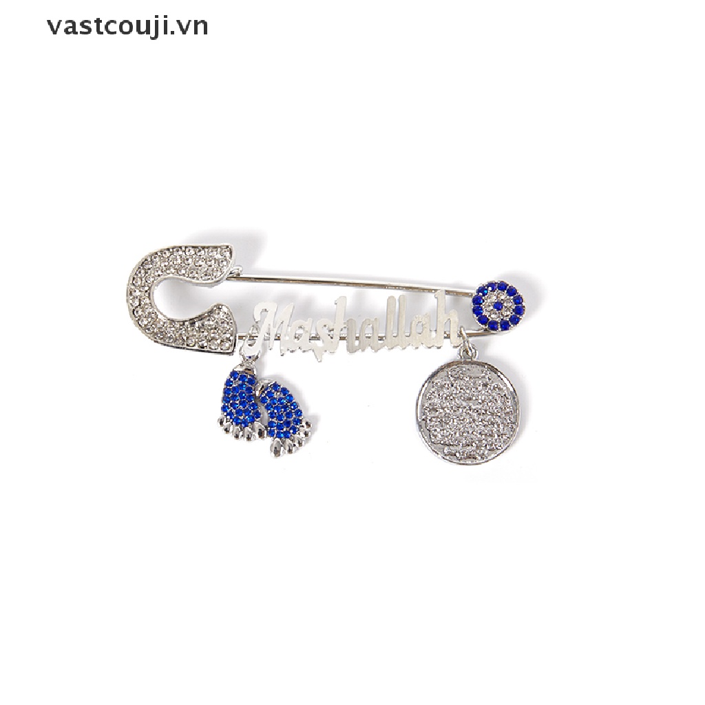 Ghim Cài Áo VASTJI Đính Đá Lấp Lánh Đơn Giản Dễ Phối Đồ Cho Nam Và Nữ