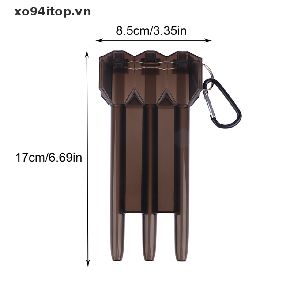 1 Hộp Đựng Phi Tiêu Trong Suốt Kèm Khóa Tiện Dụng