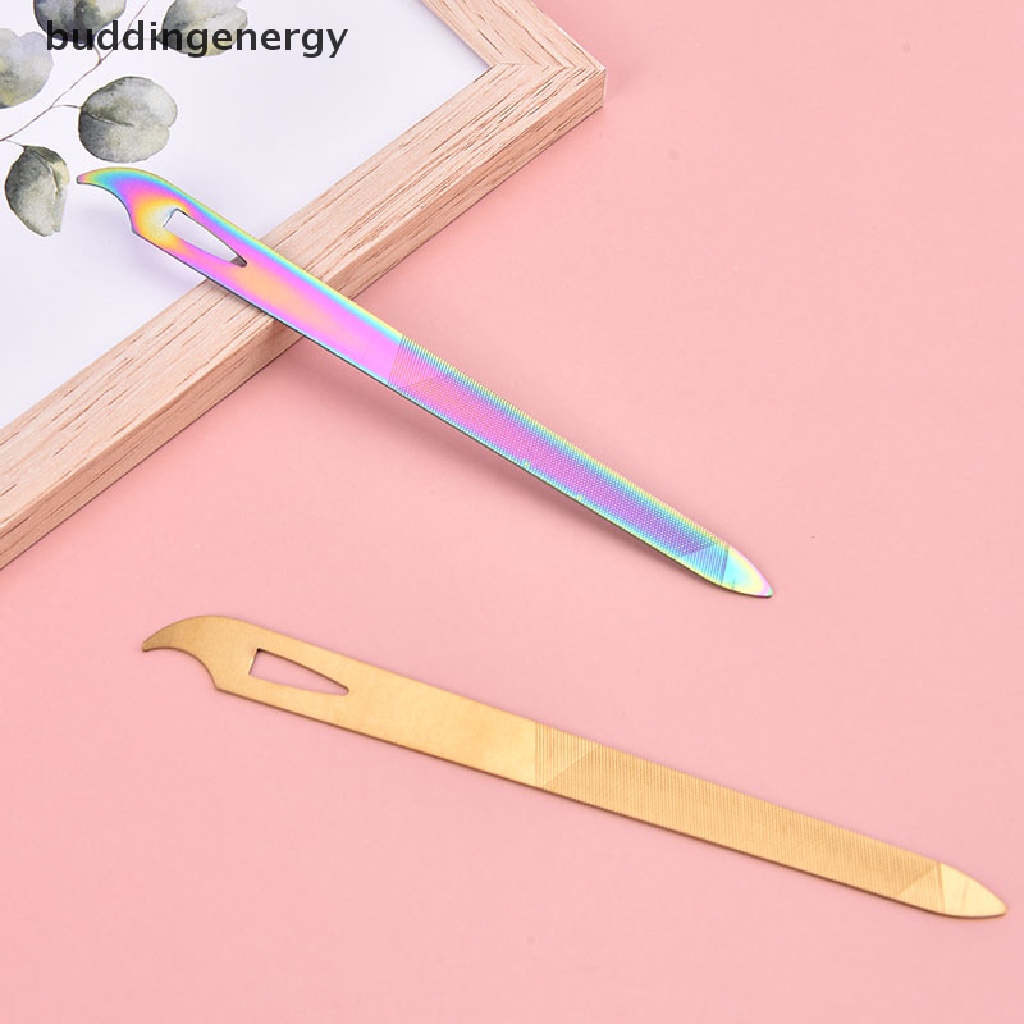 Dũa Móng Tay Hai Mặt Bằng Thép Không Gỉ Dày Dặn