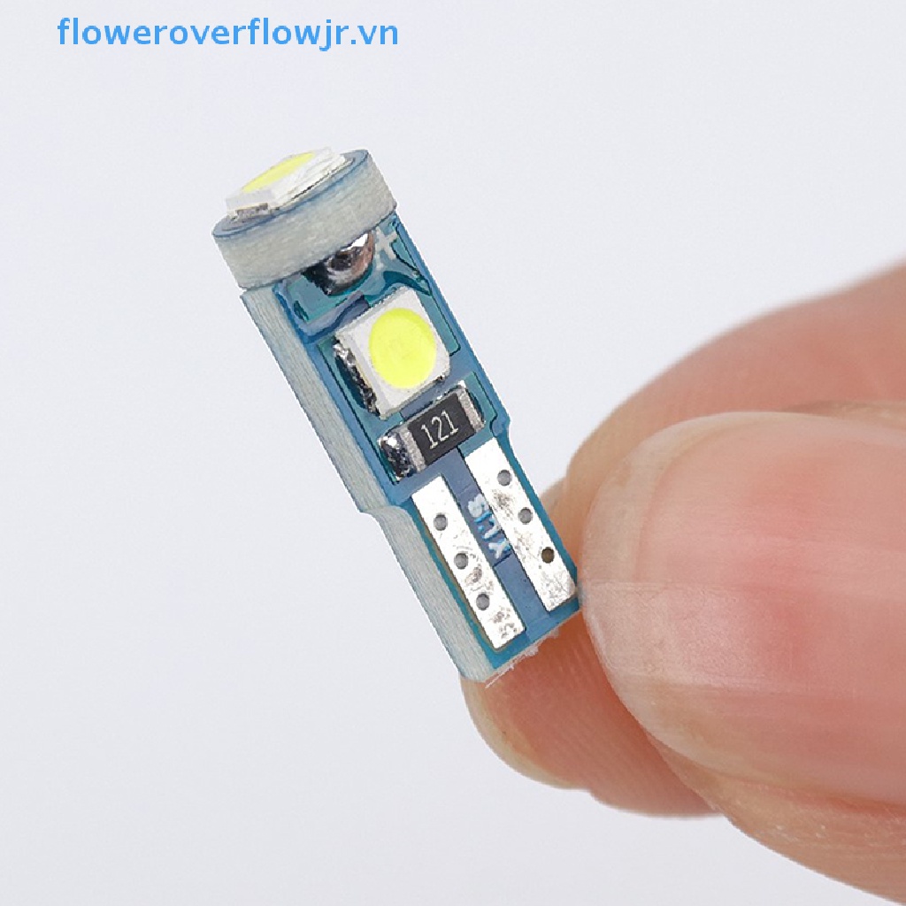 5 Bóng Đèn Led 12V T5 3030 Gắn Bảng Điều Khiển Xe Hơi