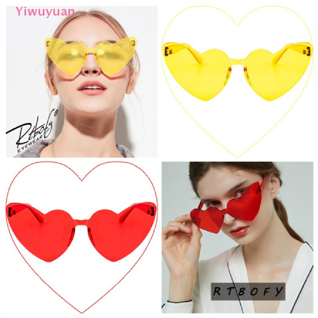 Kính Mát Hình Trái Tim Thời Trang Vintage Dành Cho Nữ