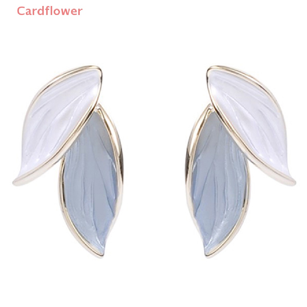 Bông Tai Dáng Dài Hình Chiếc Lá Phối Tua Rua Phong Cách Bohemian Thời Trang Hàn Quốc Mới