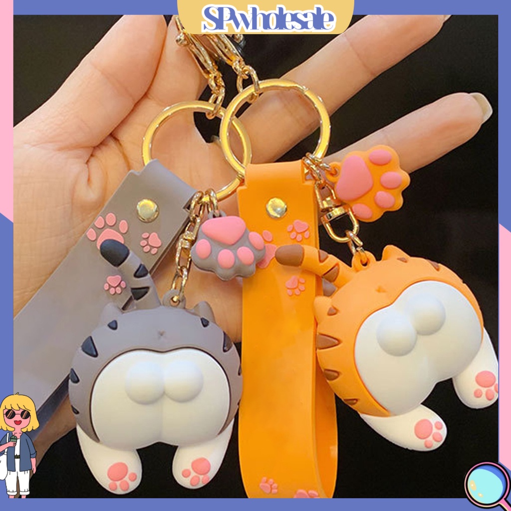 <SPwholesale> Móc Khóa Hình Chú Mèo Hoạt Hình Đáng Yêu