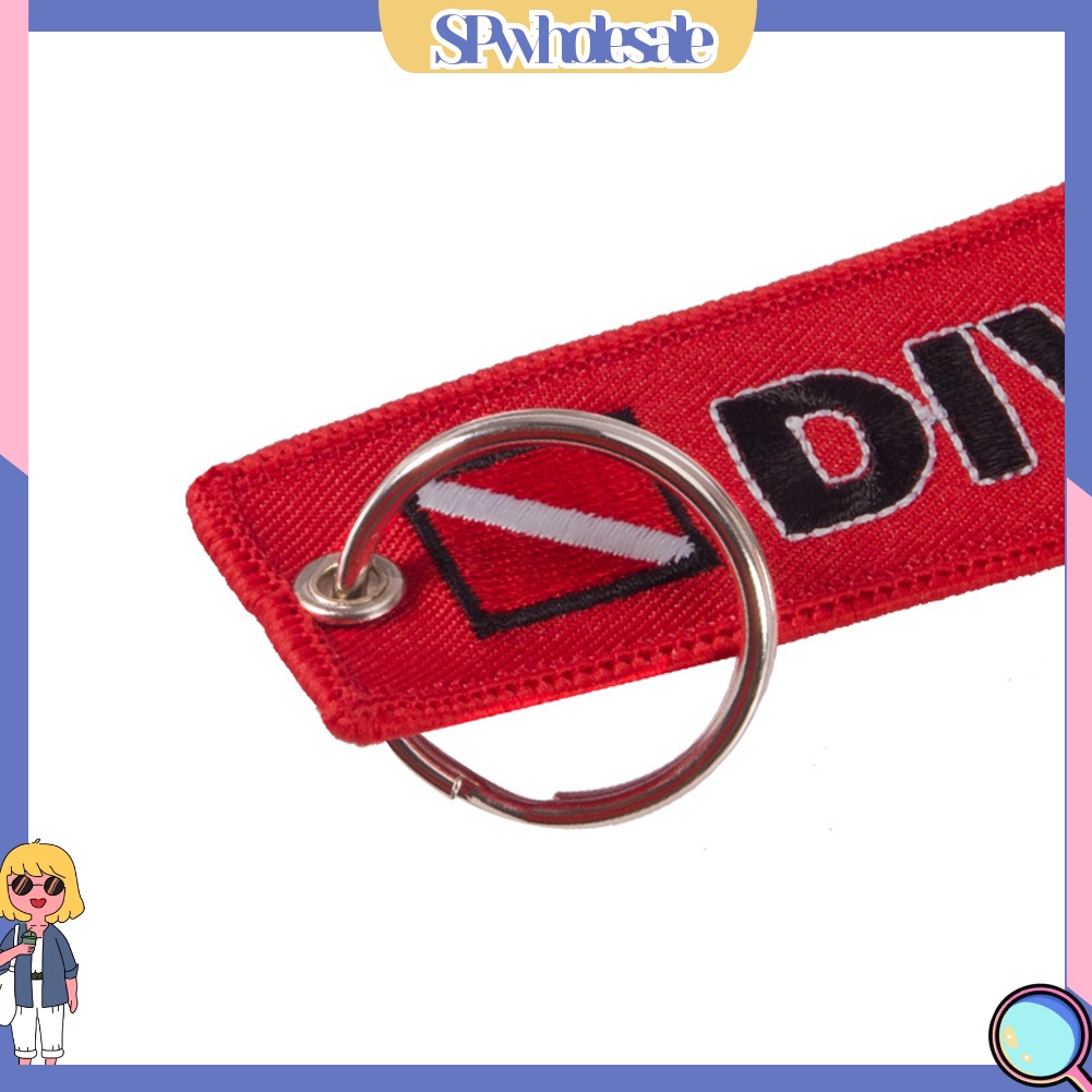 <SPwholesale> Móc Khóa Thêu Chữ SPwholesale > CAUTION Divir