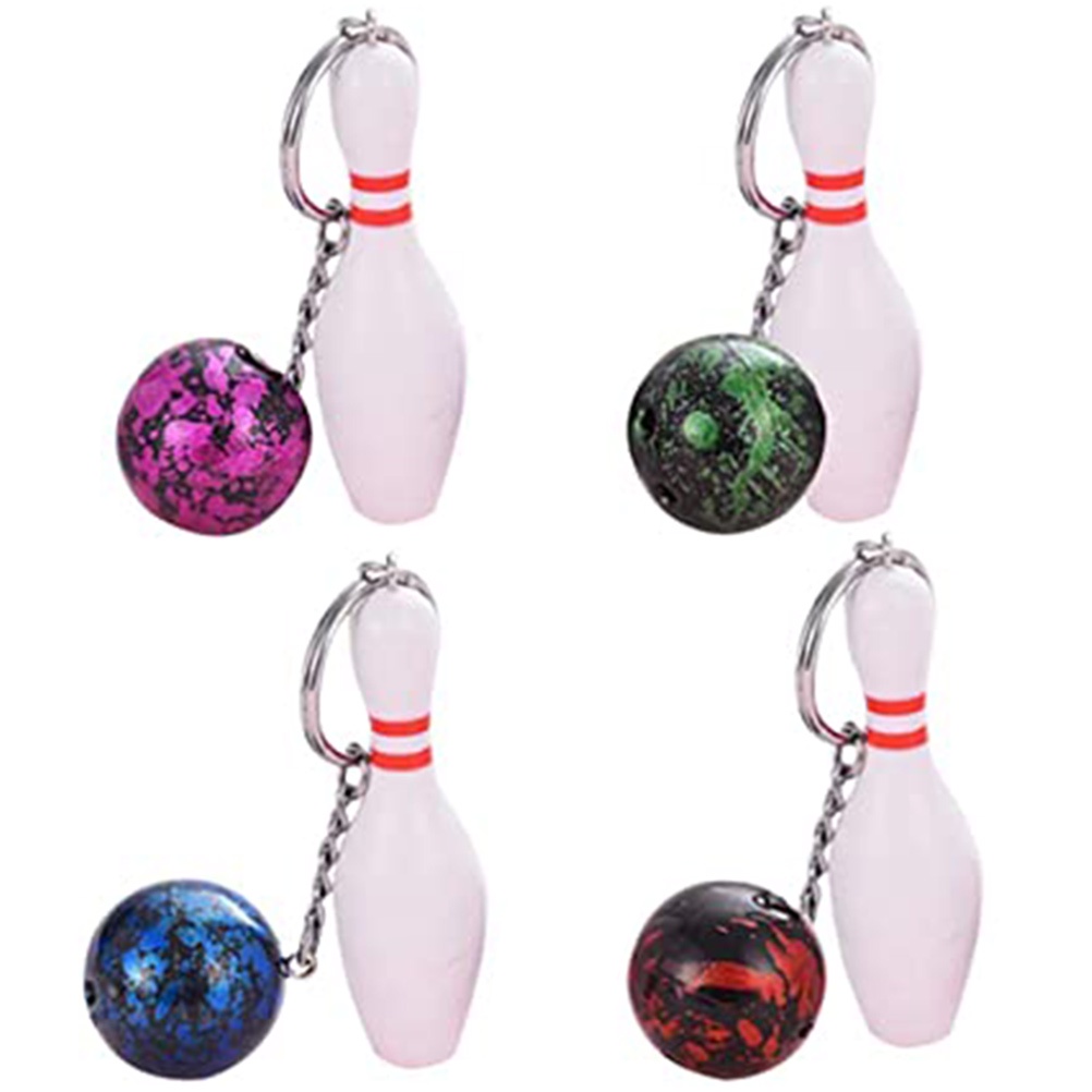 Set 4 Móc Khóa Hình Bowling Dễ Thương Cho Bé