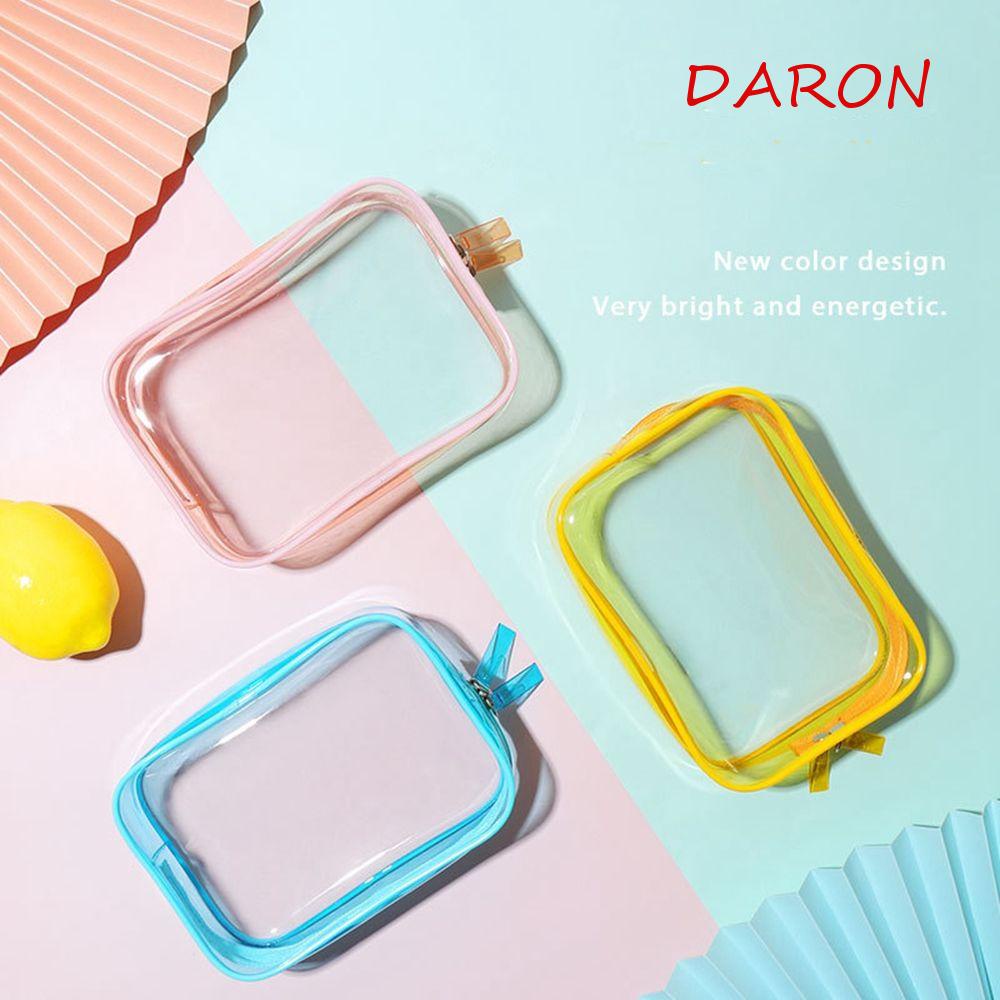 Túi Đựng Mỹ Phẩm Bằng PVC Trong Suốt Hình Vuông Cỡ Lớn Tiện Dụng