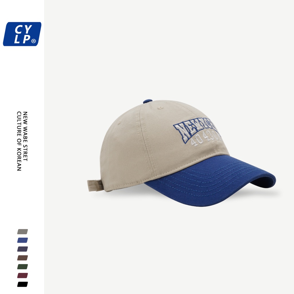 Mũ Lưỡi Trai Thêu Chữ Phong Cách Đường Phố Hàn Quốc Cá Tính Cho Nam Nữ