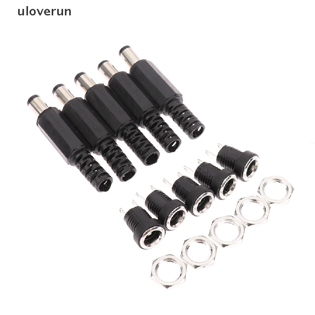 Set 5 Cặp Phích Cắm Nguồn DC 5.5X2.1 12V Tiện Dụng