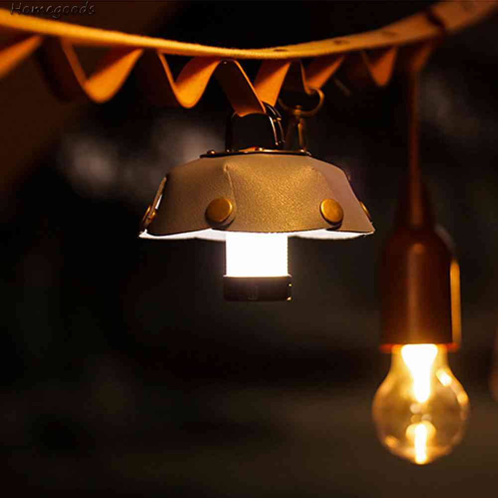 Chụp Đèn Bằng Da Phong Cách Retro 2023 Tiện Dụng Cho Đi Bộ Đường Dài