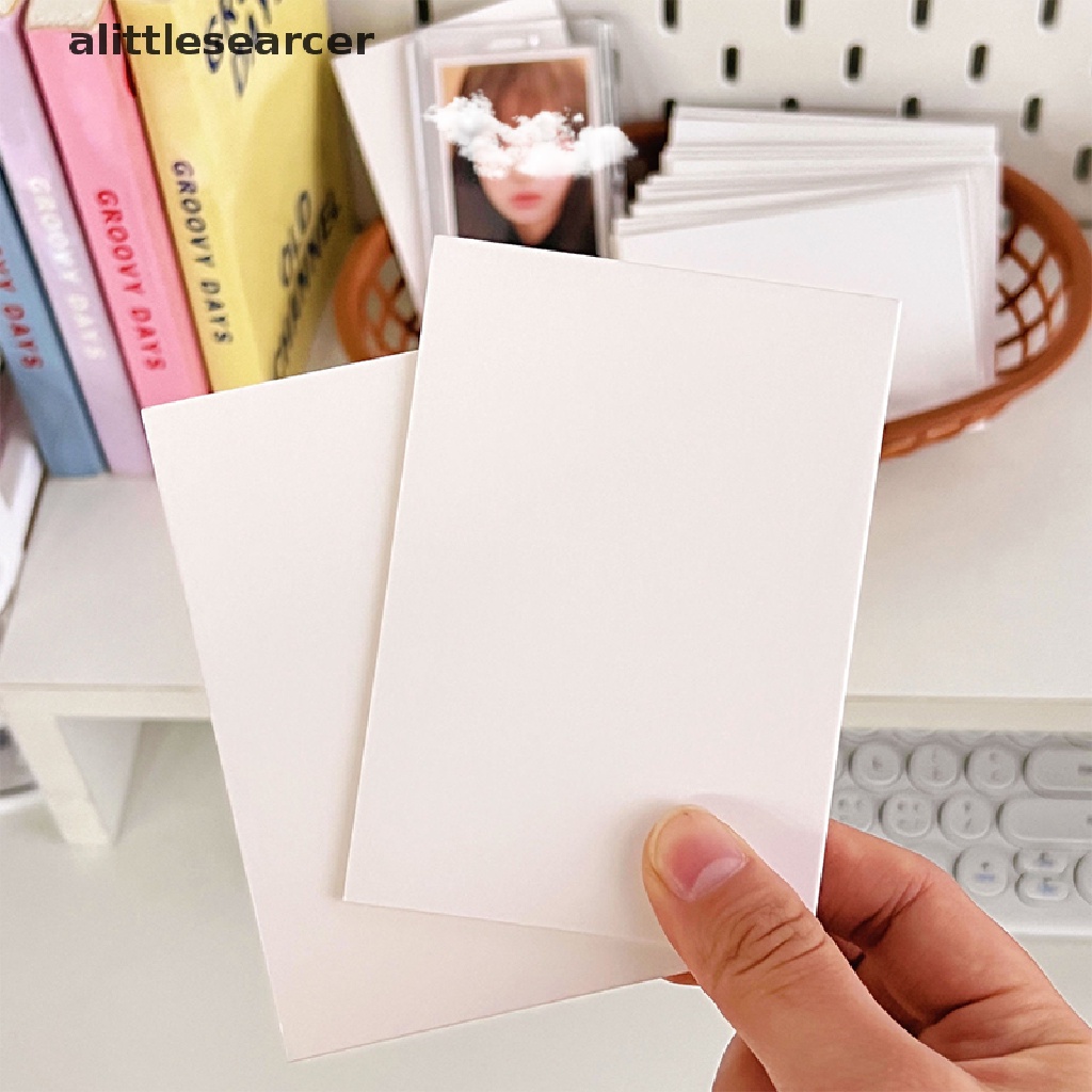 Set 10 Thẻ Giấy Kraft Hai Mặt Màu Trắng Dùng Làm Thẻ Giấy Kraft Dày Dặn DIY