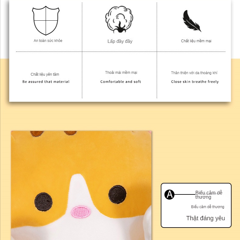 Thú Nhồi Bông Hình Chú Mèo Dễ Thương Cho Bé Gái