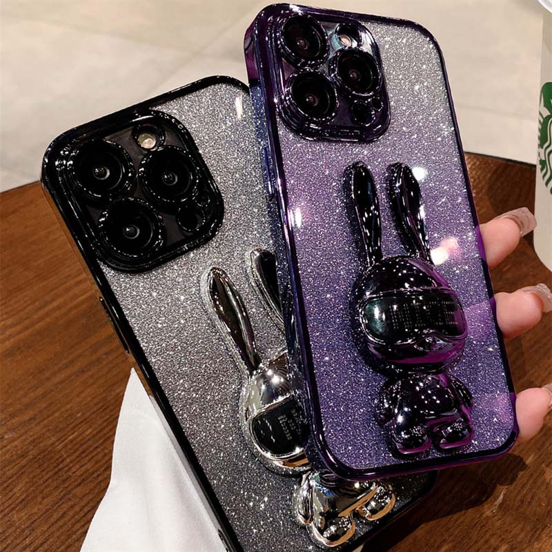 Ốp Điện Thoại TPU Mềm Chống Sốc Có Đế Đỡ Vòng Khuyên 3D Bảo Vệ camera Cho iPhone 14 pro max 14 plus 13 12 pro max 11 pro max