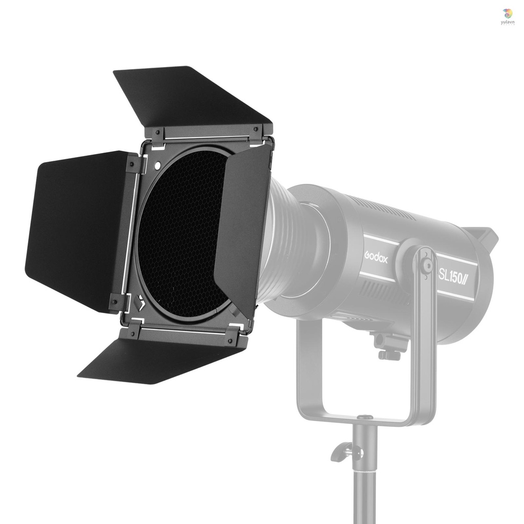 Bộ Gel Lọc Gắn Cửa Họa Tiết Tổ Ong 4 Màu Thay Thế Cho GODOX BD-04 Barndoor 7 Inch GODOX SL60W SL150II SK400II