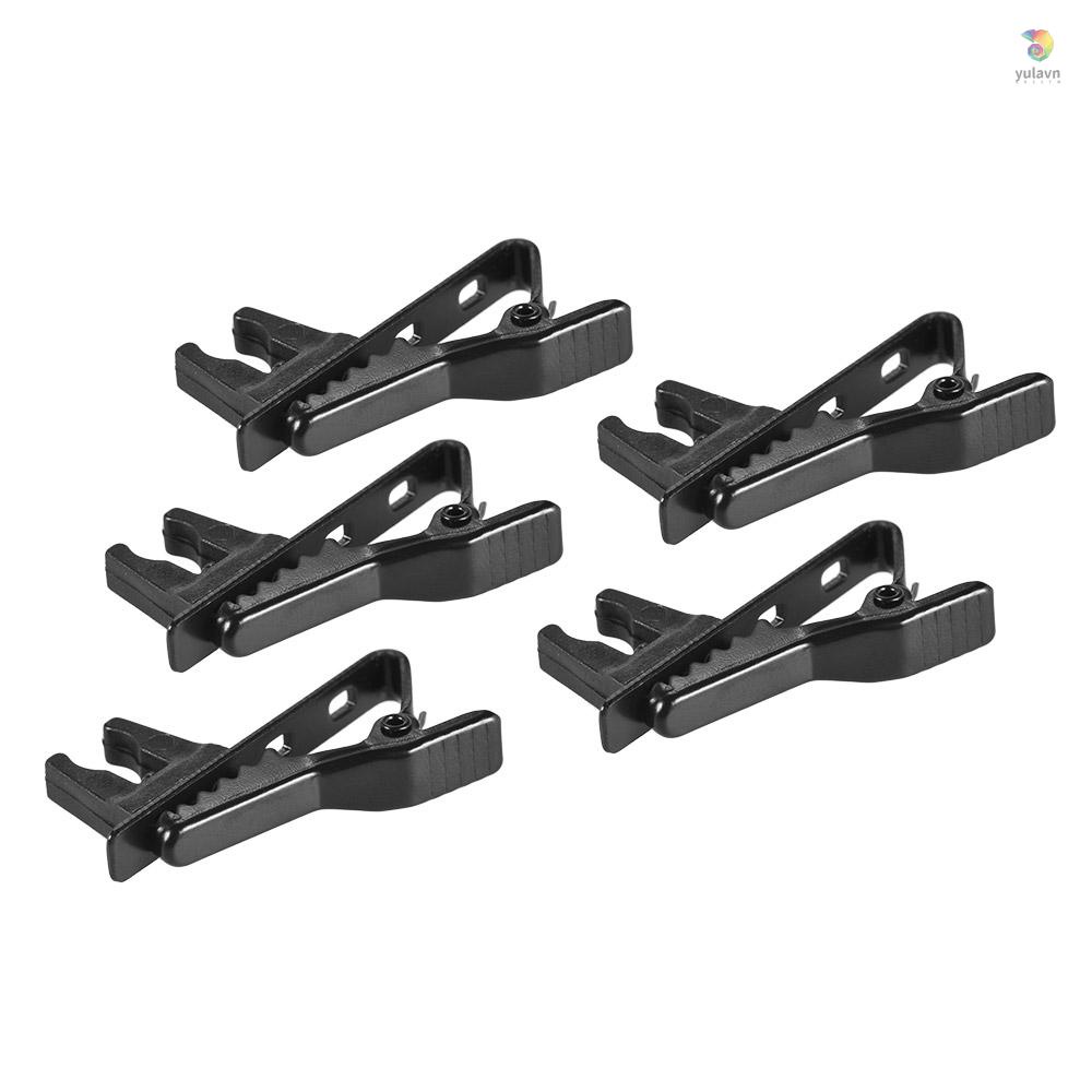 Set 5 Kẹp Micro yula EY-J06A 5 Cái 5mm Có Dây Kẹp Cà Vạt Cho Andoer EY-J06A