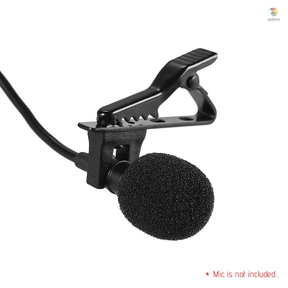 Set 5 Kẹp Micro yula EY-J06A 5 Cái 5mm Có Dây Kẹp Cà Vạt Cho Andoer EY-J06A