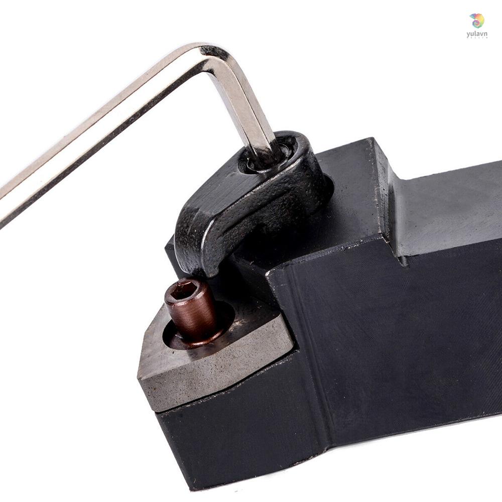 Yula) MWLNR2020K08 + 10 Giá Đỡ WNMG080404 Bộ Phụ Kiện Chèn Cacbua Cacbua + Cờ Lê Cho Máy Tiện