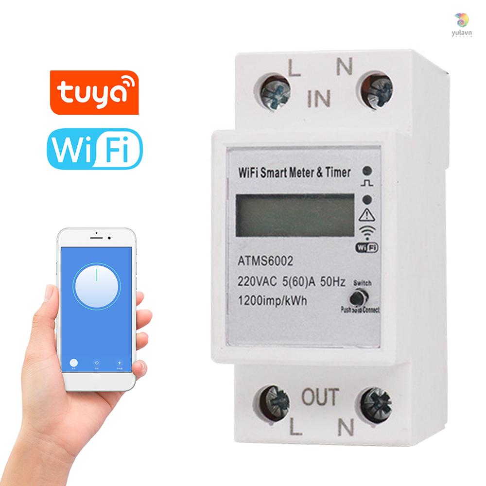 Thiết Bị Đo Năng Lượng Điện Tử Thông Minh Kết Nối WiFi Điều Khiển Từ Xa Không Cần Dùng Tay