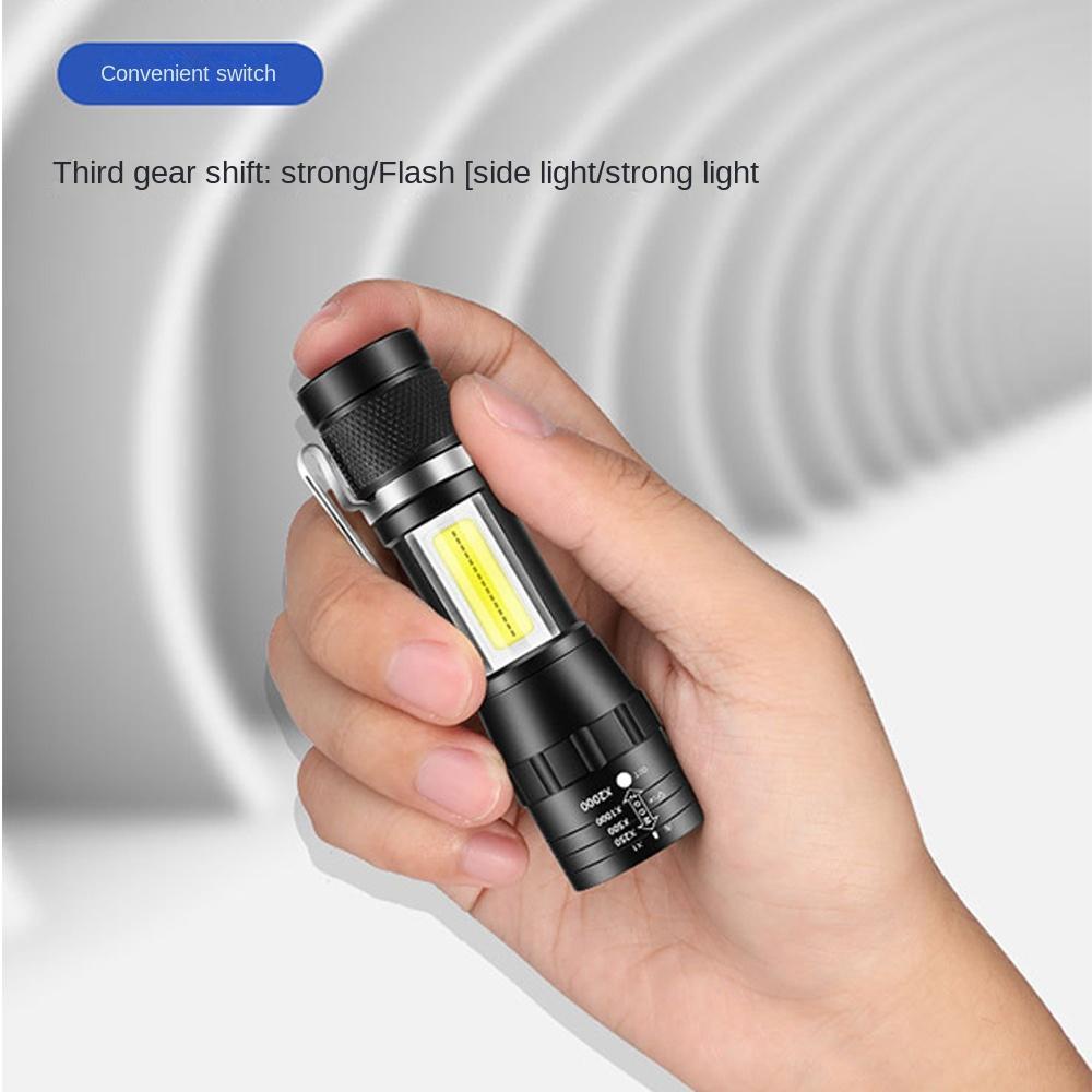 MUVAKO Đèn Pin Mini  Chống Trượt Chống Thấm Nước Có Thể Sạc Lại Dành Cho Cắm Trại