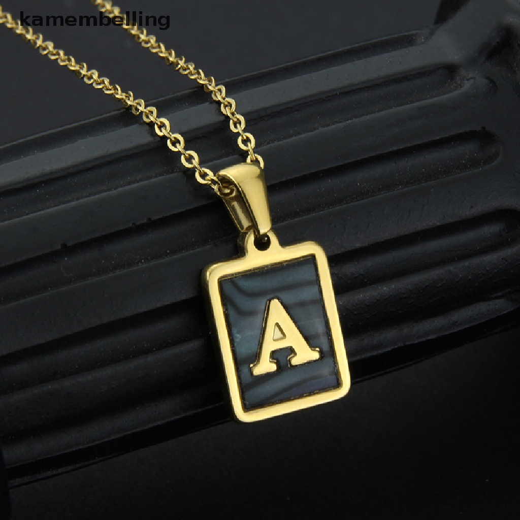 Vòng cổ Mặt 26 Chữ Cái Bằng Thép Không Gỉ Thời Trang kamembelling