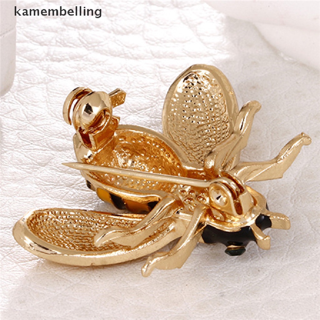 Ghim Cài Áo Hình Chú Ong Nhỏ Đính Đá Pha Lê Thanh Lịch Cho Nữ