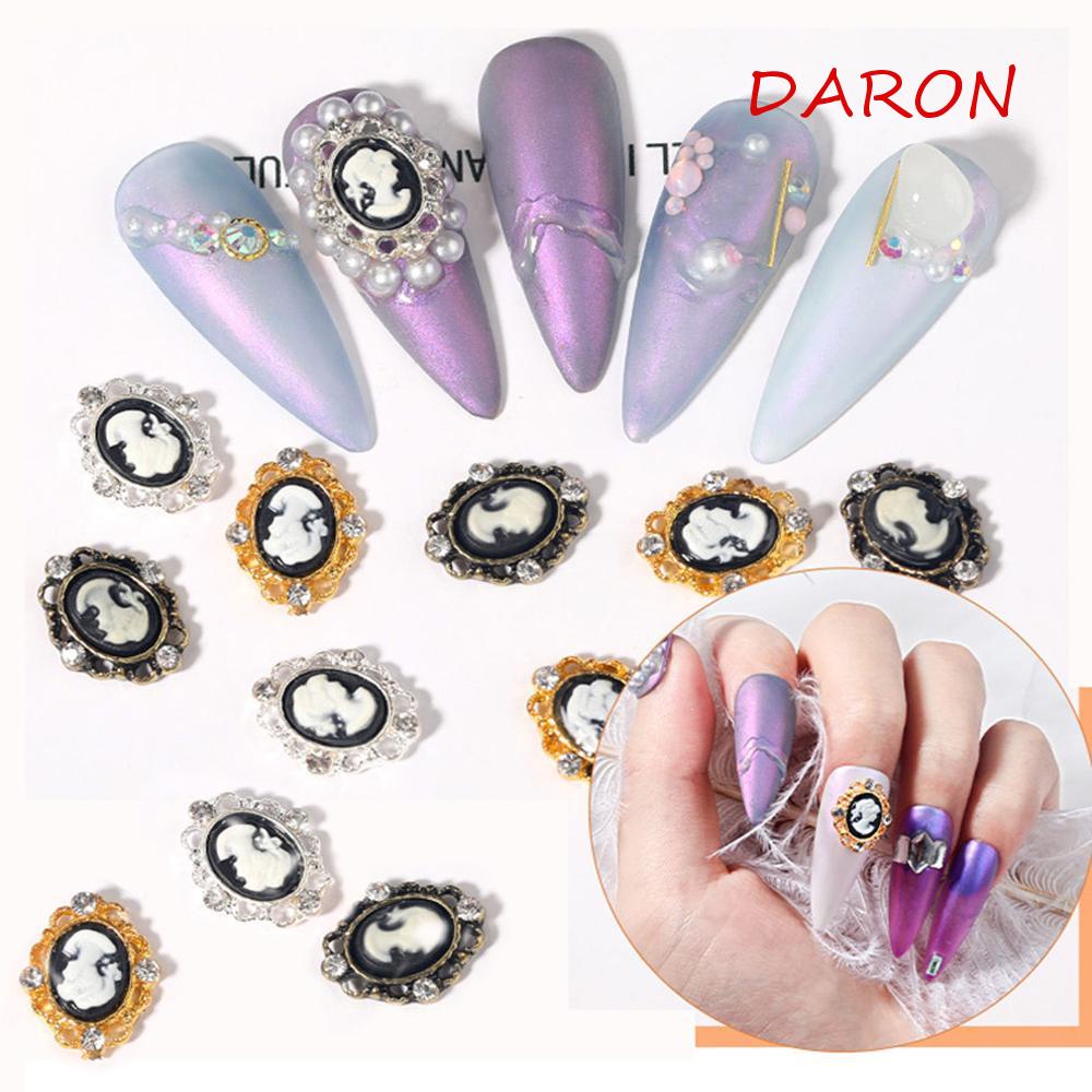 Phụ Kiện Trang Trí Móng Tay Bằng Hợp Kim Phong Cách Châu Âu Cổ Điển