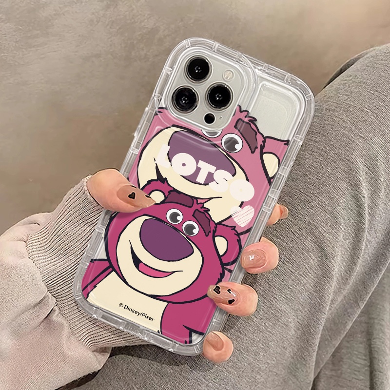 Ốp Điện Thoại TPU Silicon Mềm Trong Suốt Chống Sốc In Hình Gấu Cho Iphone 14 13 12 11 Pro Max XS XR X 8 7 + Plus