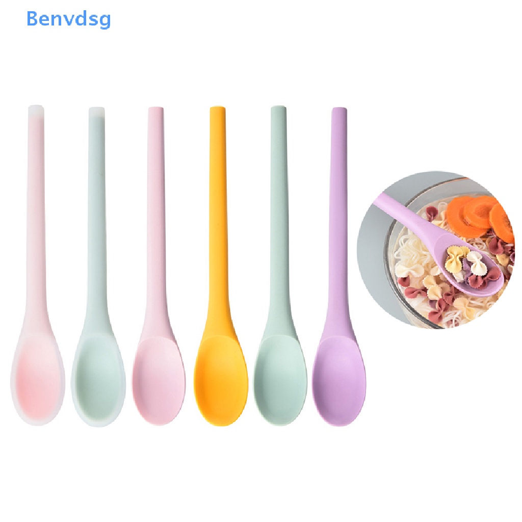 Muỗng Silicone Cán Dài Đa Năng Tiện Dụng Cho Nhà Bếp