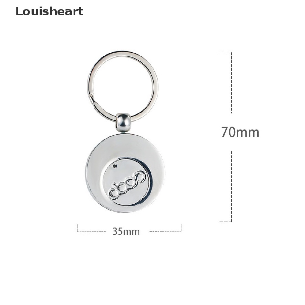 Louisheart Móc Chìa Khóa Xe Hơi Họa Tiết Chữ Cái Tùy Chỉnh Tiện Dụng