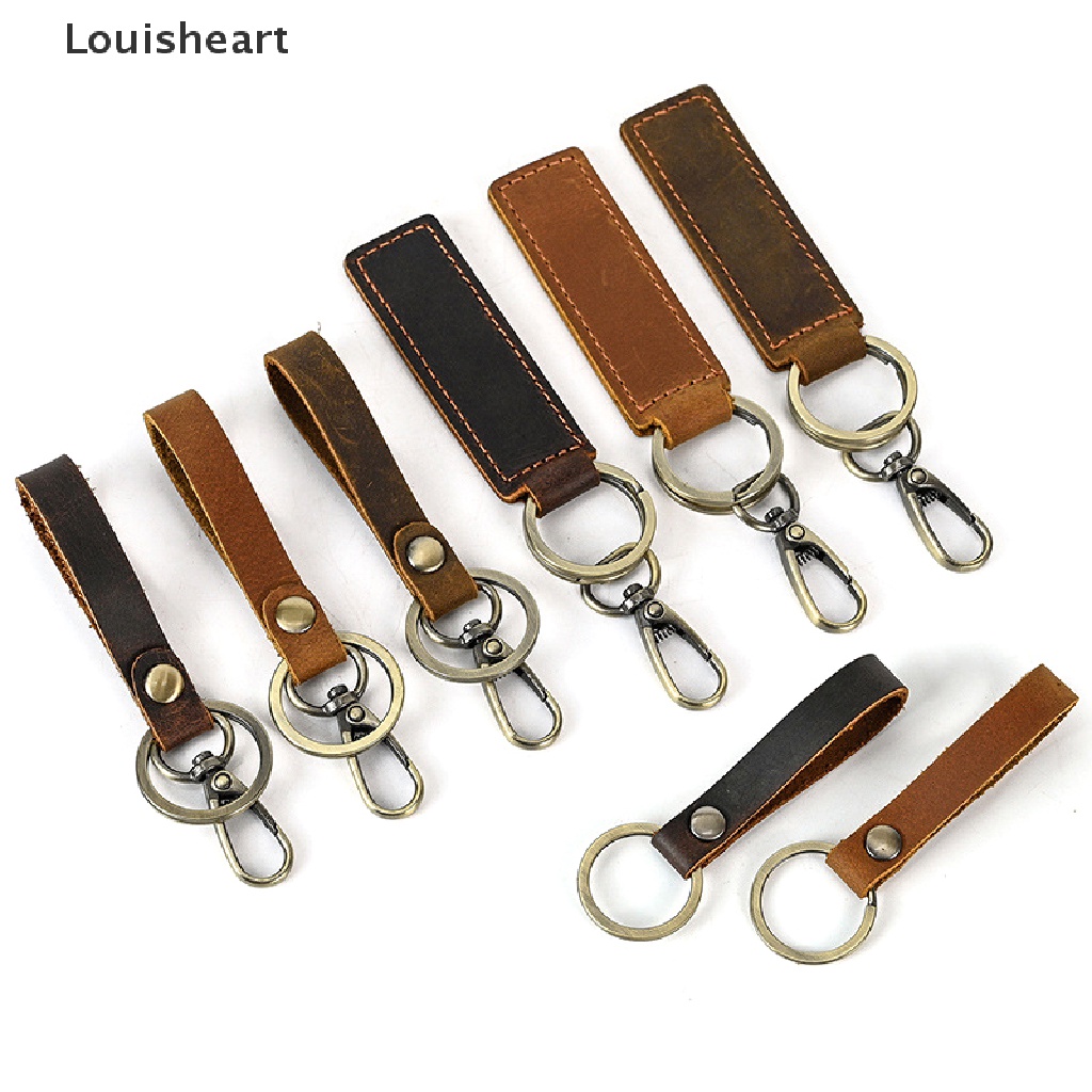 Móc Chìa Khóa Xe Hơi Mini Bằng Da Bò Hiệu Louisheart TFG