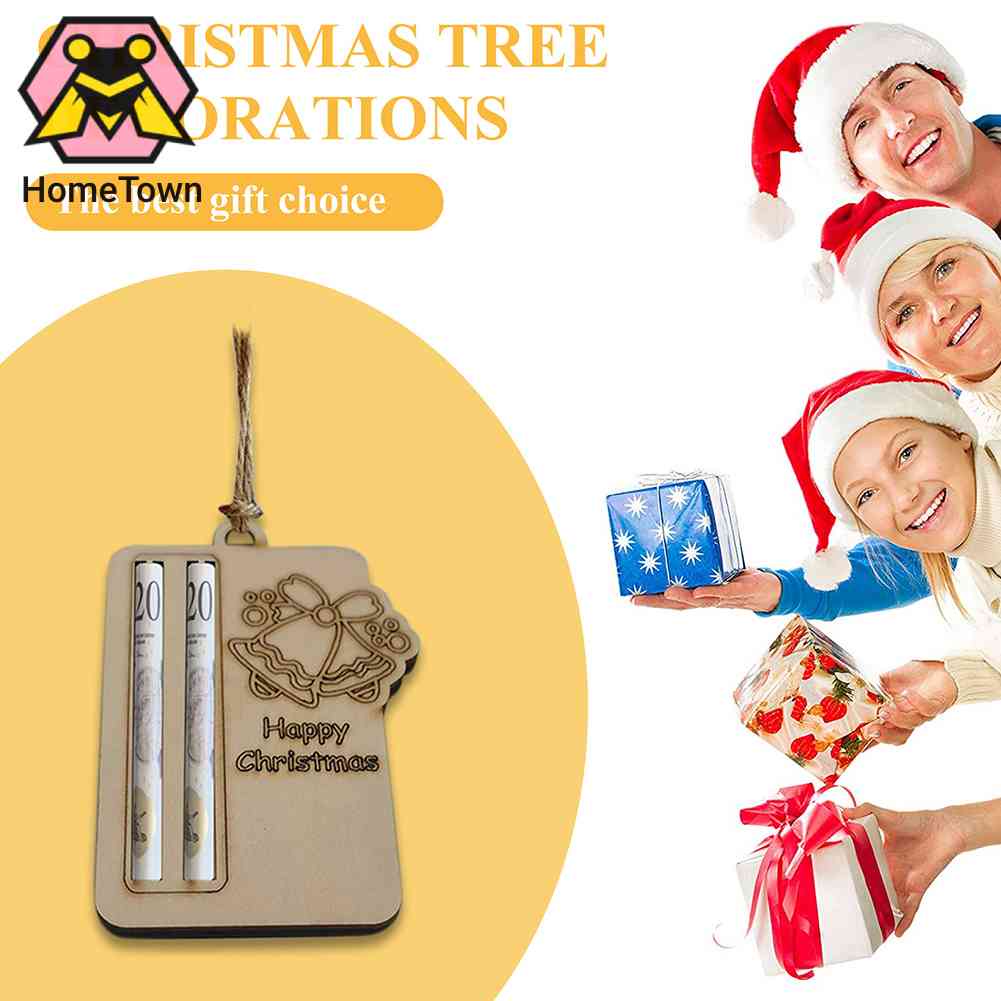 Giá Đỡ Thiệp Bằng Gỗ Handmade Trang Trí Cây Thông Noel