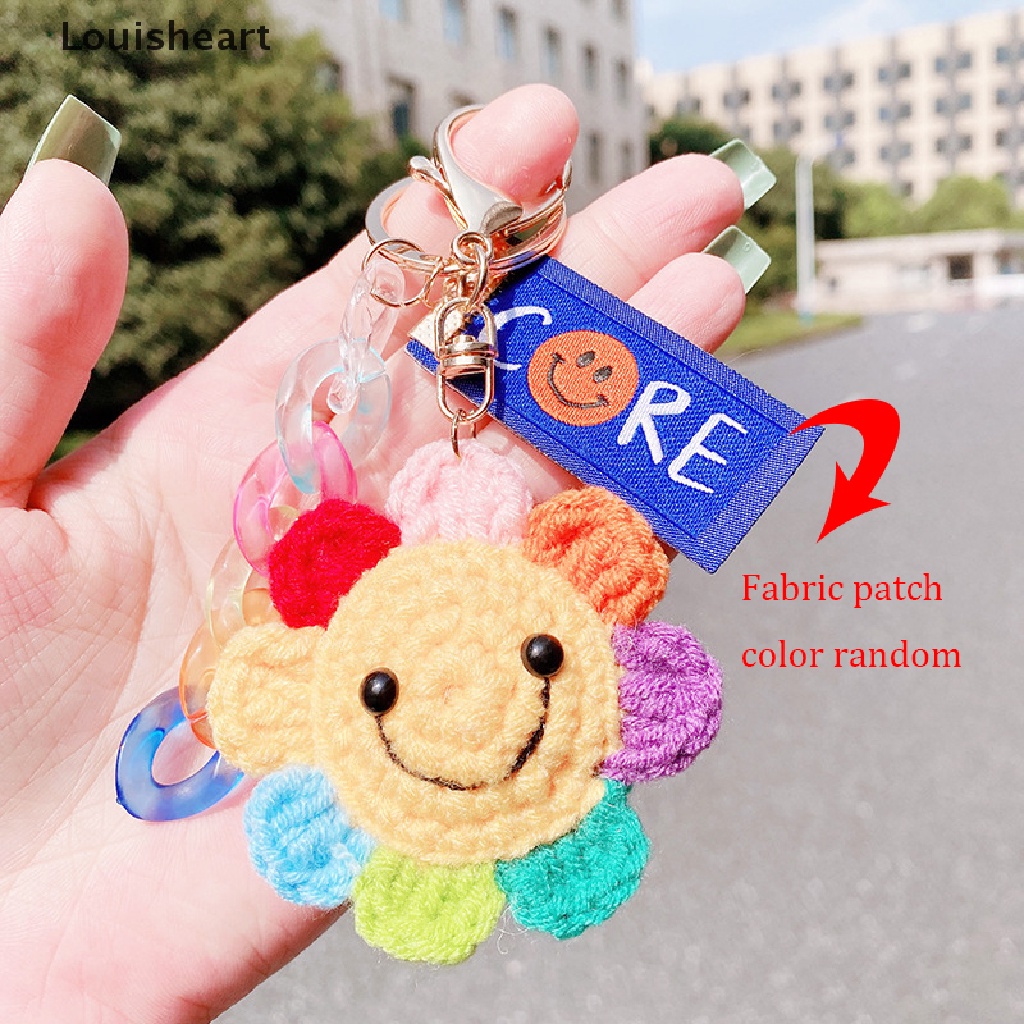 Louisheart Móc Chìa Khóa Hình Hoa Hướng Dương Đan Len Thủ Công Sáng Tạo Cho Nam Và Nữ TFG