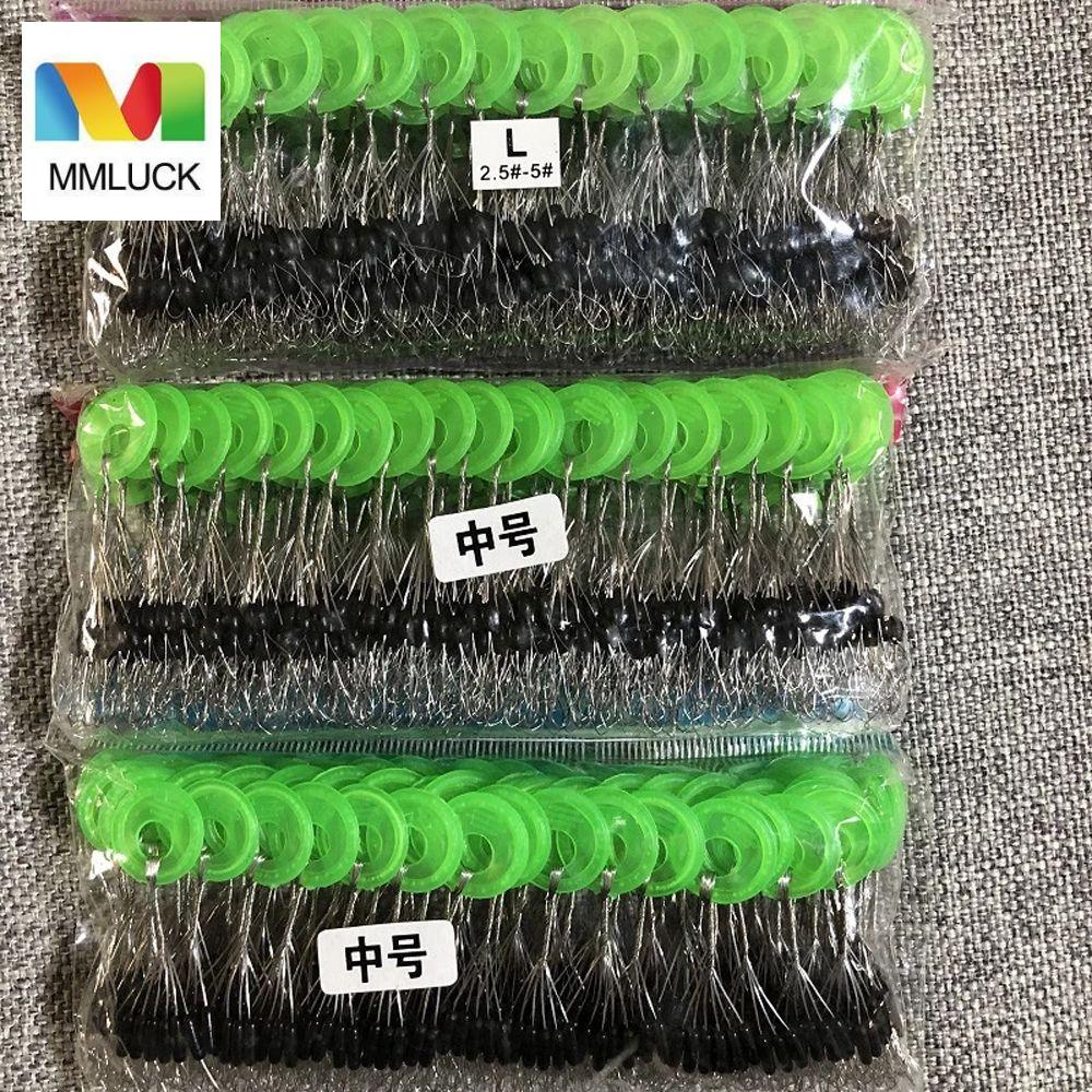 100 Nhóm đậu không gian MMULCK hình bầu dục bằng cao su câu cá chuyên dụng