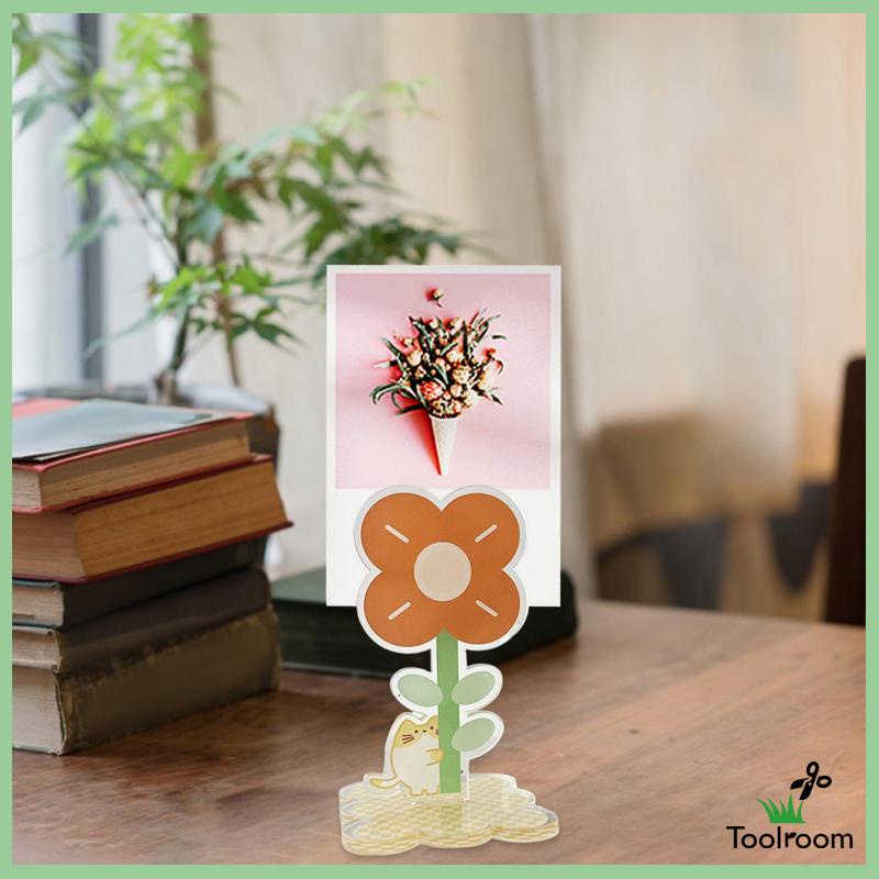 Giá Đỡ Số Bàn Bằng Acrylic Hình Bông Hoa Độc Đáo Trang Trí Nhà Cửa