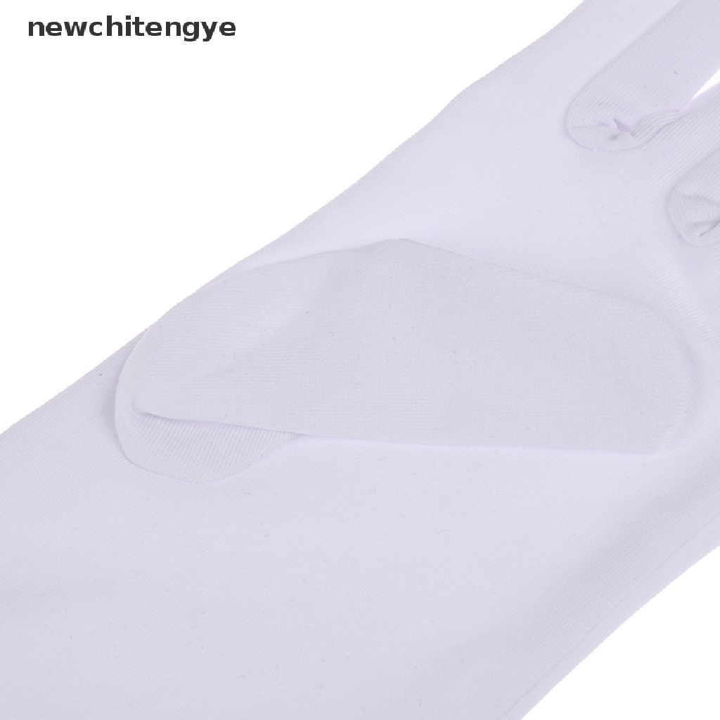 1 Đôi Găng Tay Cotton Màu Trắng Áo Thun In Chữ Yete Cá Tính Hợp Thời Trang