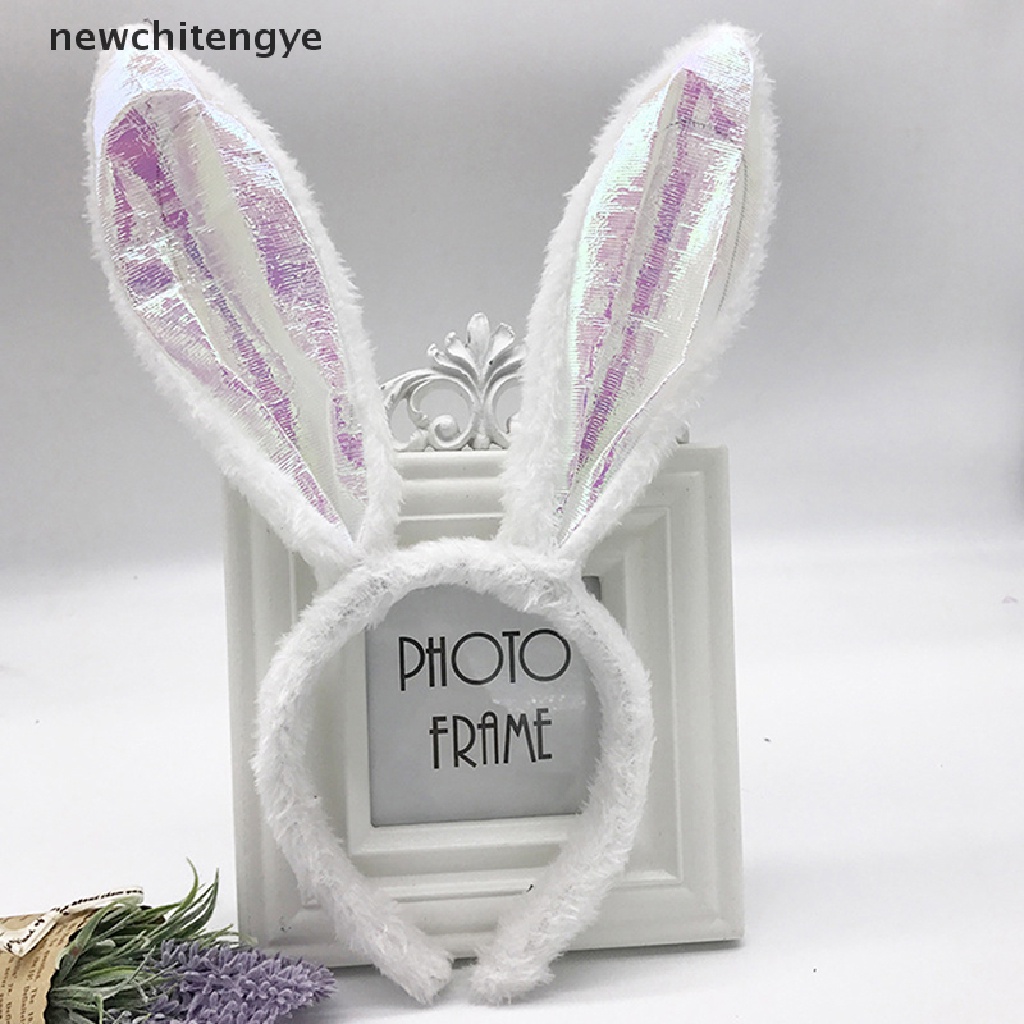 Băng Đô Tai Thỏ Bằng Lông Nhung Dùng Hóa Trang Tiệc Phục Sinh