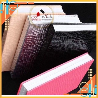 Sổ bìa da 120m,160m,216m - shop hoài nail - shop hoài nail