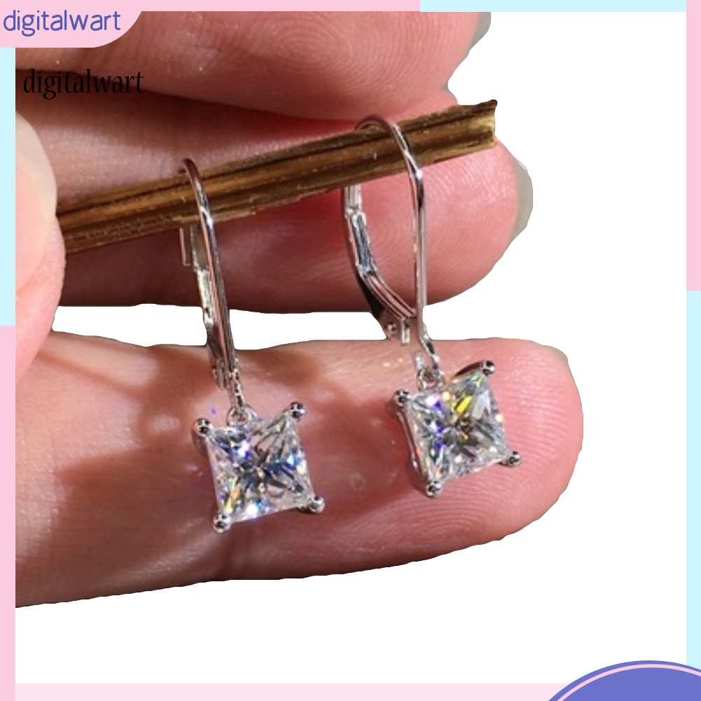 Kỹ Thuật Số| Bông Tai Dáng Dài Đính Đá Zircon Thời Trang Cho Nữ