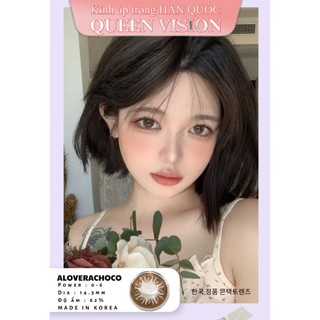 Kính áp tròng Queen Vision Cận 2 Độ Brown Choco